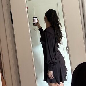 Free People Plum Long Sleeve Dress